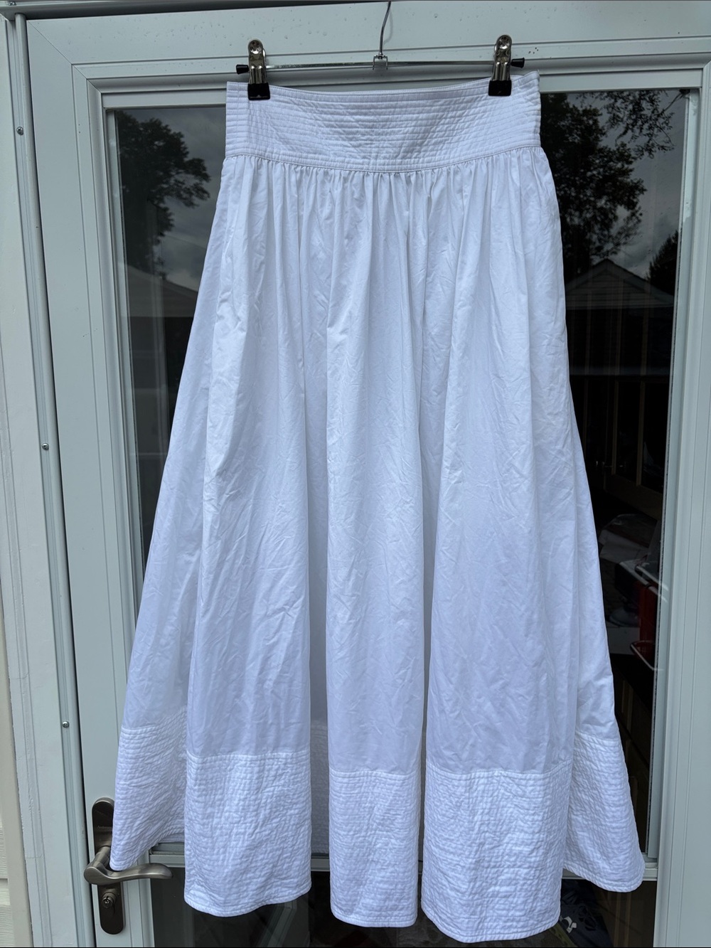 Co LADIES White COTTON Maxi Skirt-XSy N s